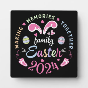 Gemeinsam Erinnerungen schaffen Ostern Familie 202 Fotoplatte