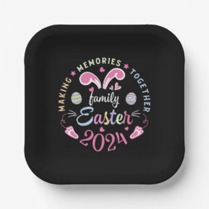 Gemeinsam Erinnerungen schaffen Ostern Familie 202 Pappteller