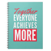 Gemeinsam erreicht jeder mehr Teamwork Notizblock (Vorderseite)