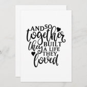 Gemeinsam erschufen sie eine Wiedersehen-Idee für Dankeskarte (Vorne/Hinten)