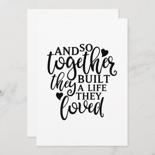 Gemeinsam erschufen sie eine Wiedersehen-Idee für Dankeskarte (Vorne/Hinten)