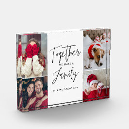 Gemeinsam erstellen wir eine Familienskriptkollekt Fotoblock