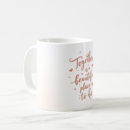 Gemeinsam ewig lieben Design-Tasse Kaffeetasse (Vorderseite Links)