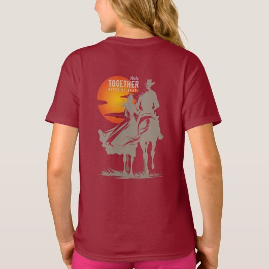 Gemeinsam fahren - Leben des Westerns (dunkel) | K T-Shirt (Rückseite)