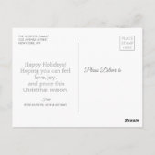 Gemeinsam Familienurlaub mit Foto vereinbaren Postkarte (Rückseite)