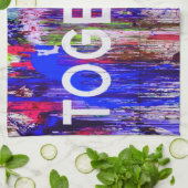 Gemeinsam farbenfrohe Liebe Geschirrtuch (Gefaltet)