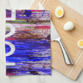 Gemeinsam farbenfrohe Liebe Geschirrtuch (Viertel Falte)