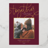 Gemeinsam | folien feiertagskarte (Vorderseite)