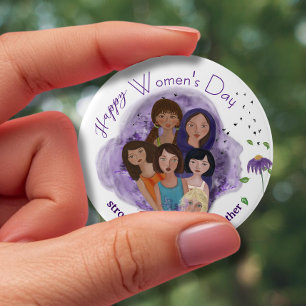 Gemeinsam Frauentag Button