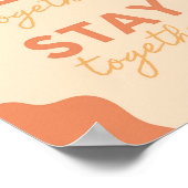 Gemeinsam Freundschaft verbinden Inspiration Zitat Poster (Ecke)