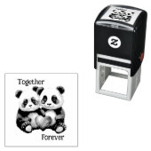 Gemeinsam Froever Panda Paar Permastempel (Beispiel)