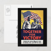 Gemeinsam für den Sieg Postkarte (Vorne/Hinten)