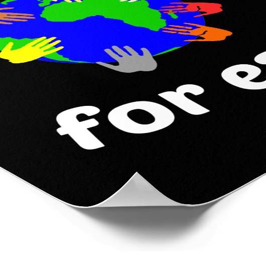 Gemeinsam für die Erde Poster (Ecke)