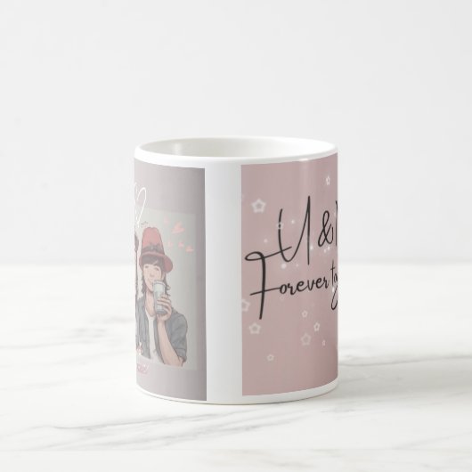 Gemeinsam für immer gedruckte Tasse (Mittel)