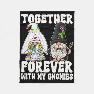 Gemeinsam für immer Gnomes Frau Bride Mr. Groom Fo Fleecedecke