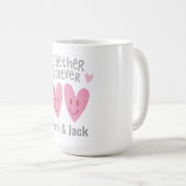 Gemeinsam für immer personalisierter Mug Kaffeetasse (VorderseiteRechts)