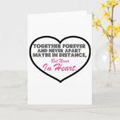 Gemeinsam für immer und nie auseinander ....... karte (Gelbe Blume)