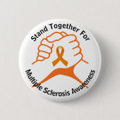 Gemeinsam für Multipler Sklerose Button (Vorderseite)