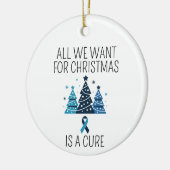 gemeinsam gegen Krebsverzierung kämpfen Keramik Ornament (Links)