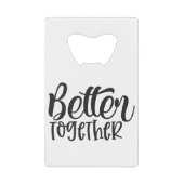 Gemeinsam Geldbeutel Flaschenöffner (Vorderseite)