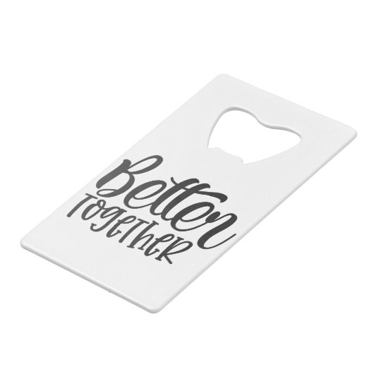 Gemeinsam Geldbeutel Flaschenöffner (Vorderseite Schrägansicht)