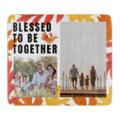 Gemeinsam gesegnet - Foto der Familie Schneidebrett (Vorderseite)