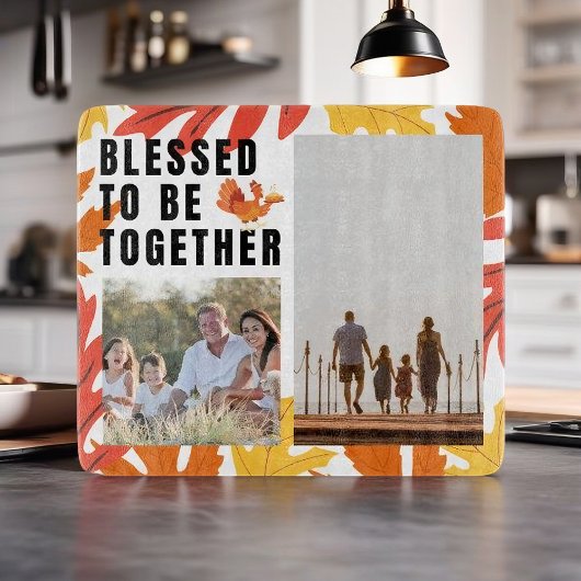 Gemeinsam gesegnet - Foto der Familie Schneidebrett