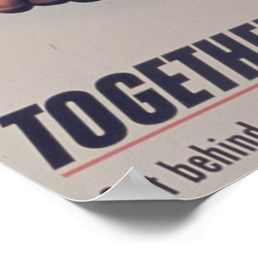 Gemeinsam gewinnen wir poster (Ecke)