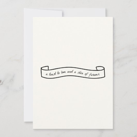 Gemeinsam gezeichnet Einladung zur Hochzeit (Rückseite)