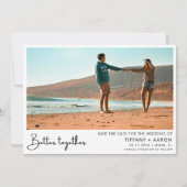 Gemeinsam Hochzeit im Foto Save The Date (Vorderseite)