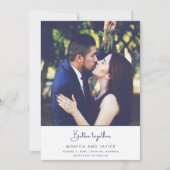 Gemeinsam Hochzeit im Foto Save The Date (Vorderseite)