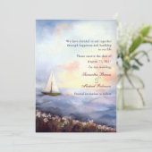 Gemeinsam Hochzeit segeln - Das Datum speichern Save The Date (Stehend Vorderseite)