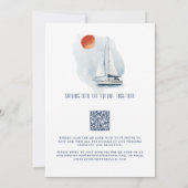 gemeinsam Hochzeit segeln in die Zukunft Einladung (Rückseite)