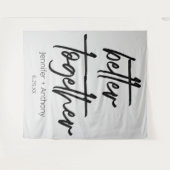 Gemeinsam Hochzeiten Personalisierter Hintergrund Wandteppich (Vorderseite (Horizontal))