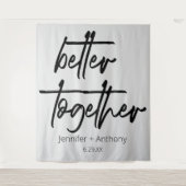 Gemeinsam Hochzeiten Personalisierter Hintergrund Wandteppich (Vorderseite)