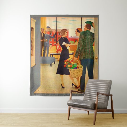 Gemeinsam im Cibulskis's fernsehen Wandteppich (Beispiel)