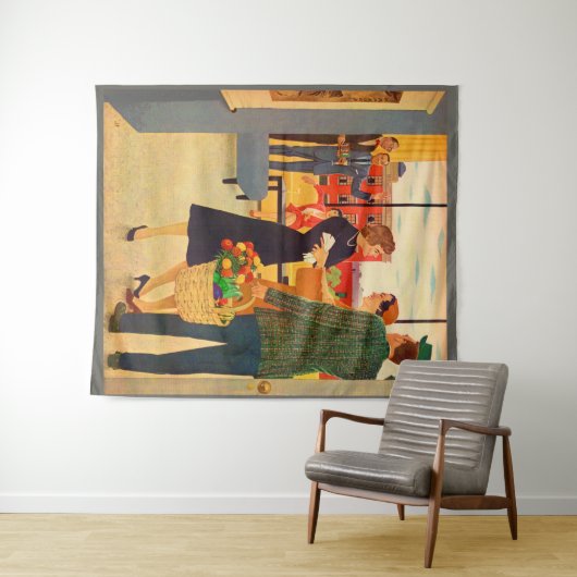 Gemeinsam im Cibulskis's fernsehen Wandteppich (Beispiel (Horizontal))