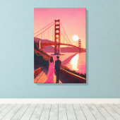 "Gemeinsam in der Stille: Eine Landschaftliche Lie Leinwanddruck (Insitu (Holzboden))