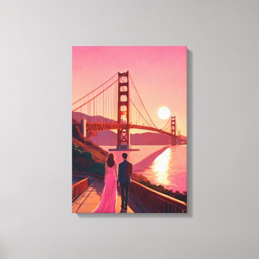 "Gemeinsam in der Stille: Eine Landschaftliche Lie Leinwanddruck (Vorderseite)