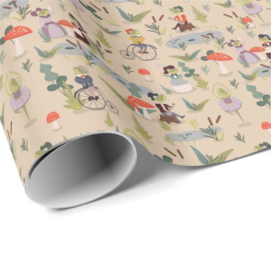 Gemeinsam in Frogland Geschenkpapier (Rolleneckpunkt)