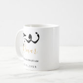 Gemeinsam in Goodness Eleganzitat mit Gold Duaa Kaffeetasse (Vorderseite Links)