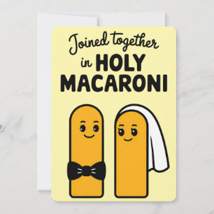 Gemeinsam in Holy Macaroni Funny Pasta Einladung