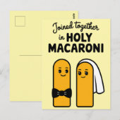 Gemeinsam in Holy Macaroni Funny Pasta Postkarte (Vorne/Hinten)