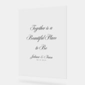 "Gemeinsam ist ein schöner Ort zu sein" Acrylschild (Winkel)