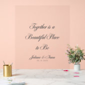 "Gemeinsam ist ein schöner Ort zu sein" Acrylschild (Hochzeit)