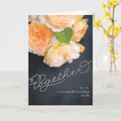 Gemeinsam ist ein wunderbarer Ort, um gemeinsam zu Karte (Gelbe Blume)