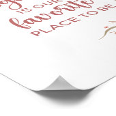 Gemeinsam ist unser Lieblingslokal als Poster (Ecke)