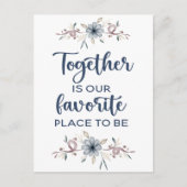 Gemeinsam ist unser Lieblingsplatz Postkarte (Vorderseite)