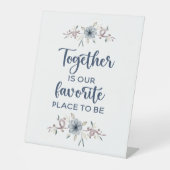 Gemeinsam ist unser Lieblingsplatz Sockelschild (Vorderseite)