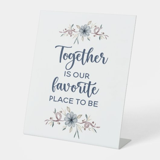 Gemeinsam ist unser Lieblingsplatz Sockelschild (Vorderseite)